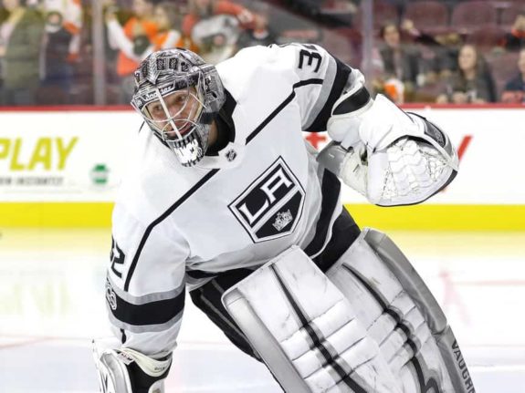 Jonathan Quick stood on his head on Monday night.