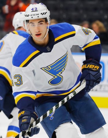 Blues defensemen Jordan Schmaltz