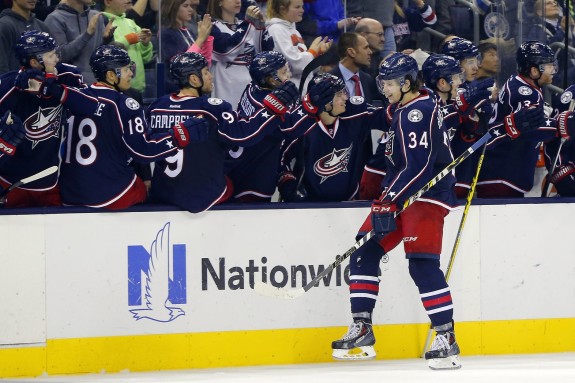 Josh Anderson has raised his game in the playoffs, scoring four goals in the three-game series. (Russell LaBounty-USA TODAY Sports)