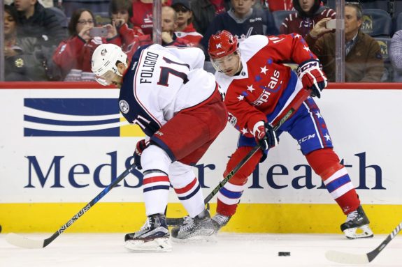 Justin Williams and Nick Foligno  (Geoff Burke-USA TODAY Sports)