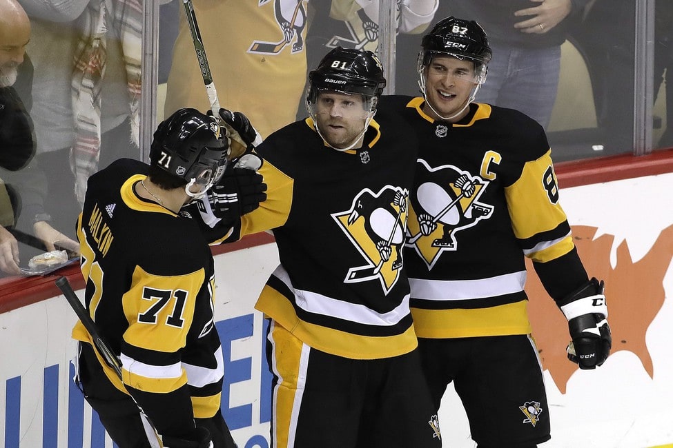 Phil Kessel, Evgeni Malkin, Sidney Crosby