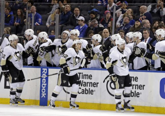 Ben Lovejoy, Carl Hagelin, Phil Kessel