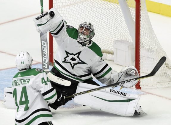 Dallas Stars goaltender Anton Khudobin