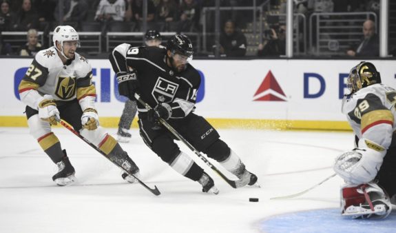 Los Angeles Kings Alex Iafallo Vegas Golden Knights Marc-Andre Fleury Shea Theodore