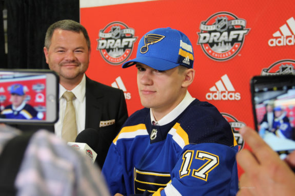 Blues Prospect Klim Kostin