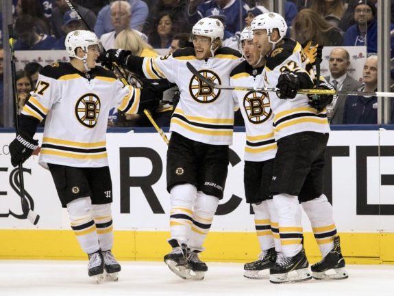 Boston Bruins David Pastrnak Torey Krug Brad Marchand Patrice Bergeron