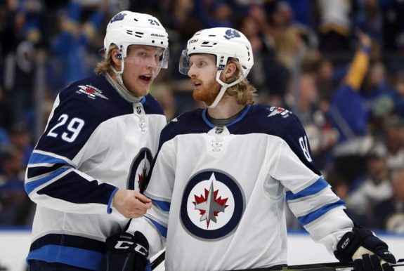 Winnipeg Jets' Patrik Laine Kyle Connor