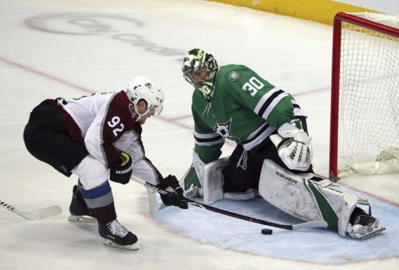 Colorado Avalanche Gabriel Landeskog Dallas Stars Ben Bishop