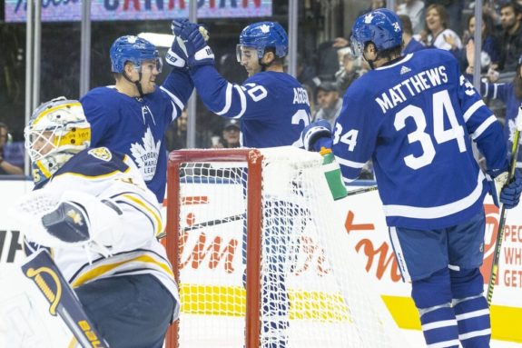 Andreas Johnsson; Kenny Agostino; Auston Matthews