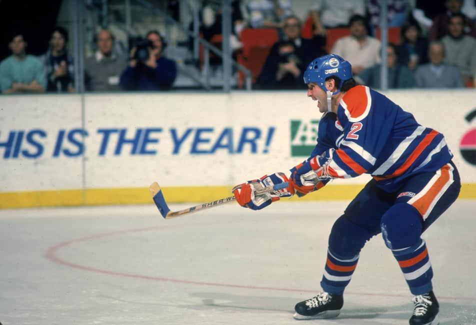 1985-86 Jari Kurri Edmonton Oilers Game Worn Jersey - Photo Match
