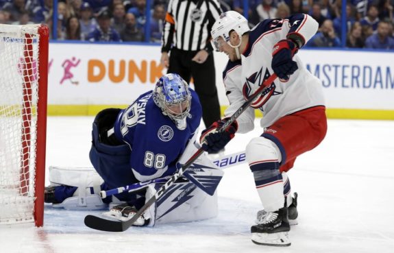 Lightning Andrei Vasilevskiy Blue Jackets Cam Atkinson