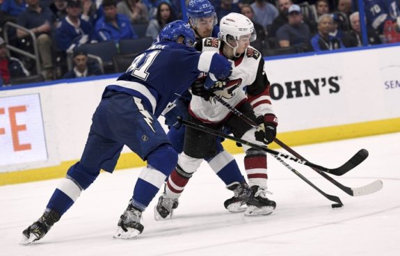 Tampa Bay Lightning Erik Cernak Ryan McDonagh Arizona Coyotes Clayton Keller