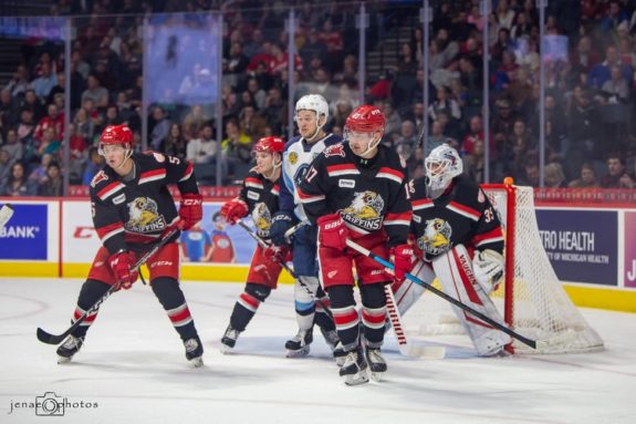 Gustav Lindstrom Joe Hicketts Taro Hirose Pat Nagle Grand Rapids Griffins