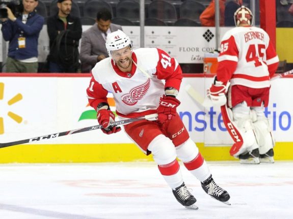 Luke Glendening of the Detroit Red Wings