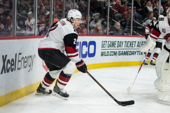 Coyotes defenseman Luke Schenn