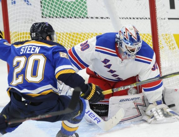 New York Rangers Henrik Lundqvist St. Louis Blues Alexander Steen