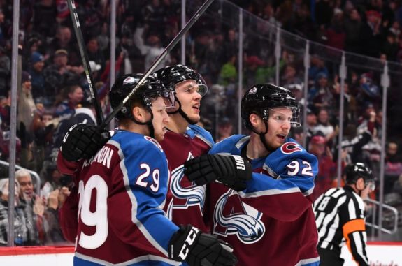 Nathan MacKinnon, Gabriel Landeskog, Mikko Rantanen