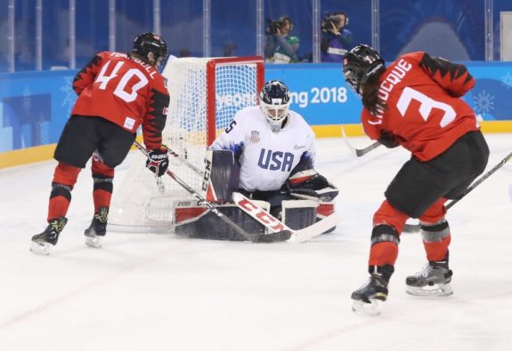 United States goalkeeper Maddie Rooney