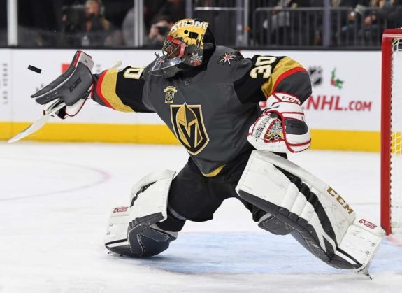 Vegas Golden Knights goalie Malcolm Subban