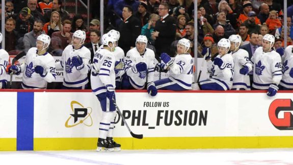 Maple Leafs bench