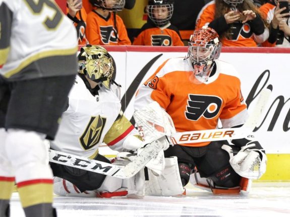 Marc-Andre Fleury Vegas Golden Knights Carter Hart Philadelphia Flyers