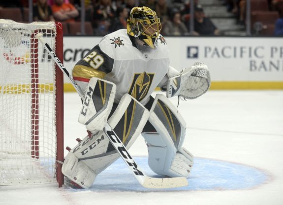 Vegas Golden Knights goalie Marc-Andre Fleury