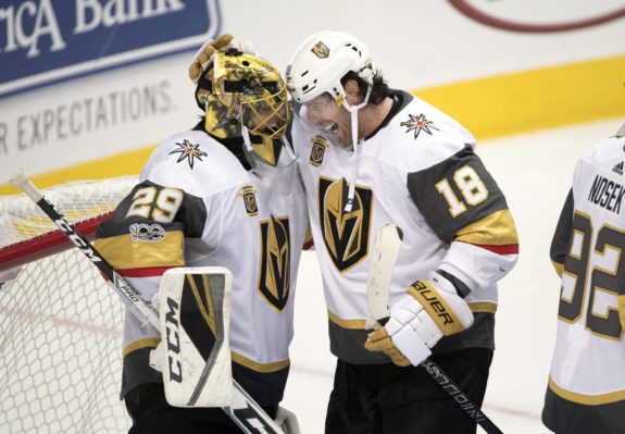 Marc-Andre Fleury, James Neal, Vegas Golden Knights