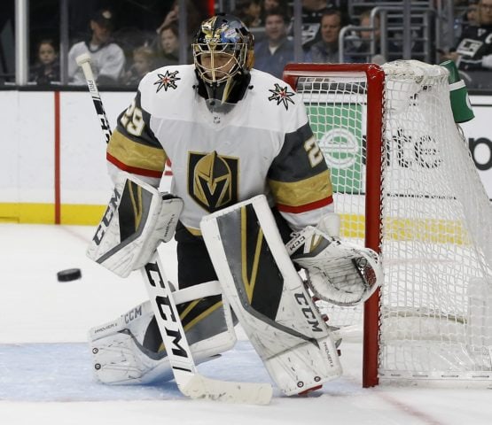 Vegas Golden Knights goaltender Marc-Andre Fleury