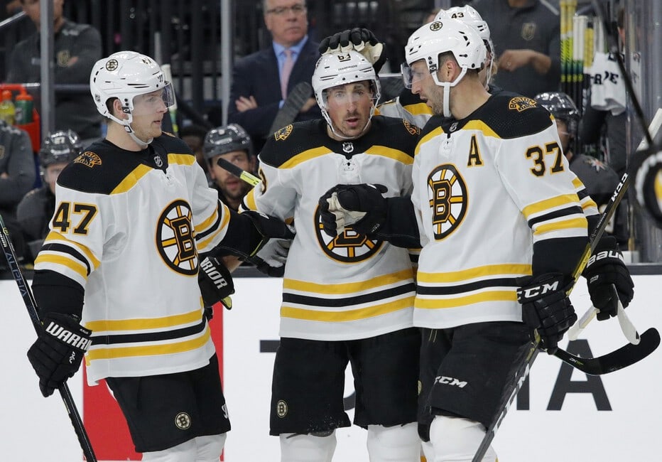 Boston Bruins Brad Marchand Torey Krug Patrice Bergeron