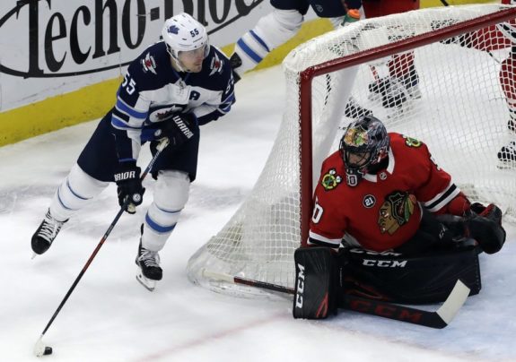 Winnipeg Jets Mark Scheifele Chicago Blackhawks Corey Crawford