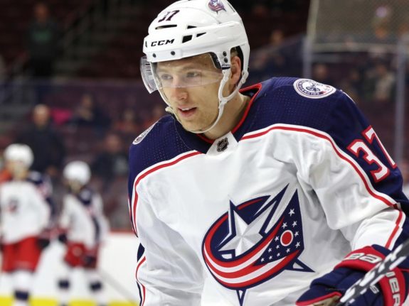 Markus Hannikainen #37, Columbus Blue Jackets