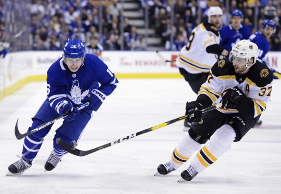 Toronto Maple Leafs Mitch Marner Boston Bruins Patrice Bergeron