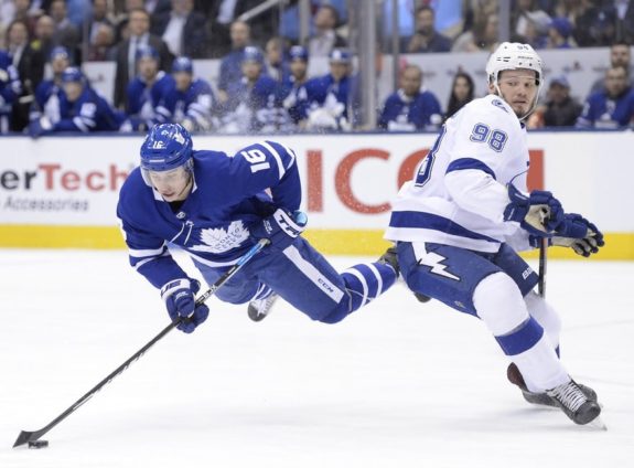 Tampa Bay Lightning Mikhail Sergachev Toronto Maple Leafs Mitch Marner