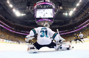 Martin Jones was spectacular in the Stanley Cup playoff last season (Bruce Bennett/Pool Photo via USA TODAY Sports)