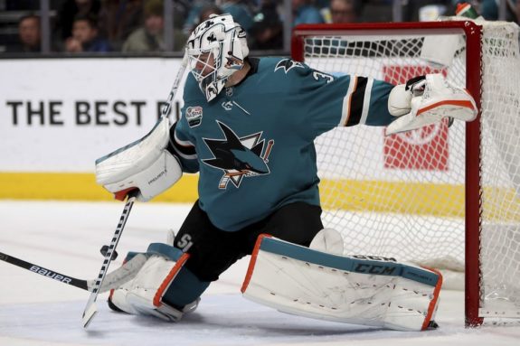 san jose sharks goalie jersey