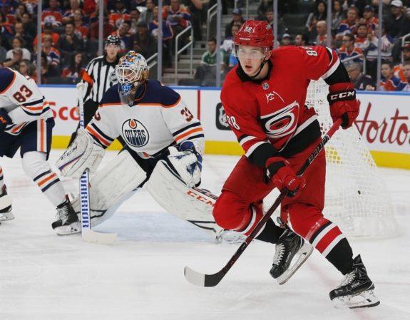 Hurricanes forward Martin Necas