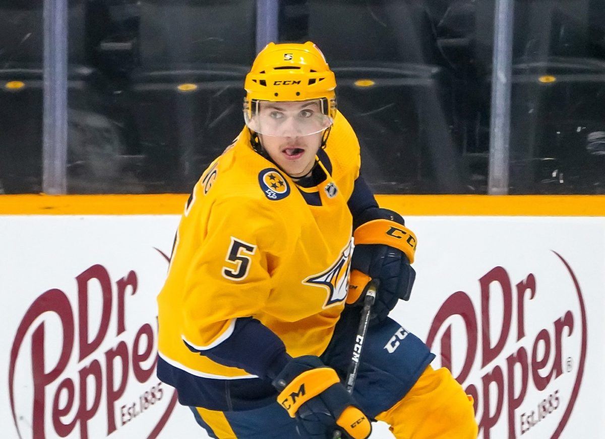 Matt Benning Nashville Predators