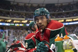 Matt Dumba started off the scoring for Minnesota. (Brad Rempel-USA TODAY Sports)