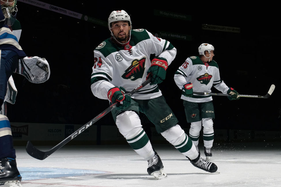 Matt Dumba #24 of the Minnesota Wild