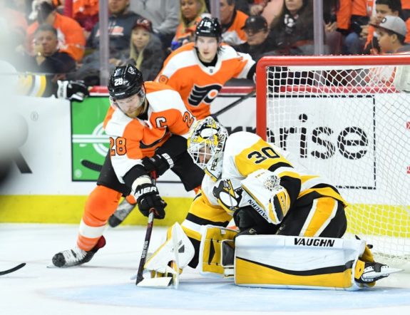 Matt Murray Penguins Claude Giroux Flyers