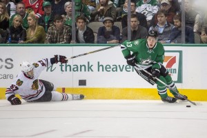 Mattias Janmark has been a surprise addition to the Stars' potent attack. (Jerome Miron-USA TODAY Sports)