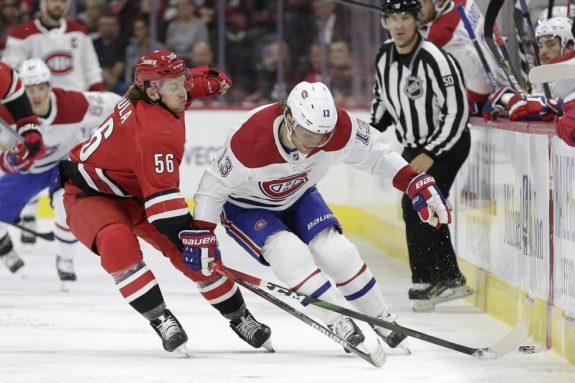 Carolina Hurricanes Erik Haula Montreal Canadiens Max Domi