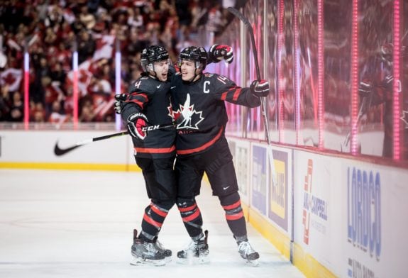 Team Canada Jared McIsaac and Maxime Comtois