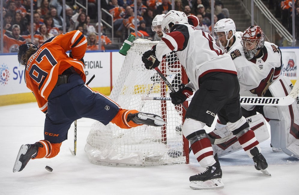 Arizona Coyotes Cap Edmonton Oilers - Conor Garland Nets Two