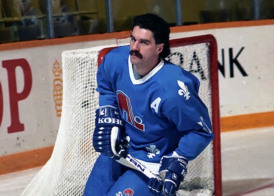 Michel Goulet Quebec Nordiques WHITE JERSEY Autographed 8x10 - NHL