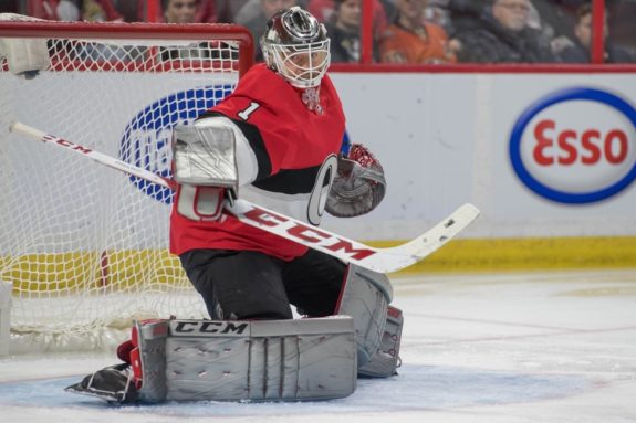 Senators goalie Mike Condon