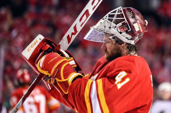 Calgary Flames Goalie Mike Smith