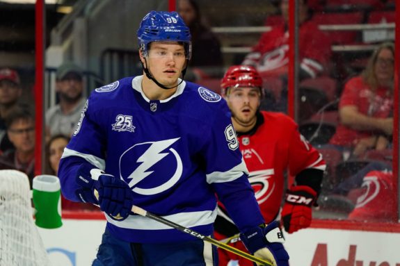 Tampa Bay Lightning defensemen Mikhail Sergachev