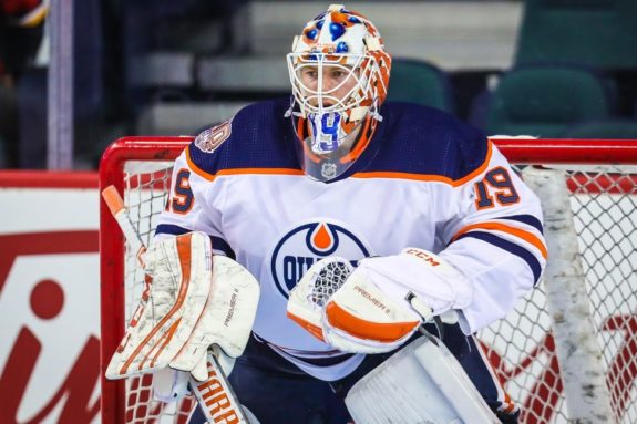 Edmonton Oilers goaltender Mikko Koskinen