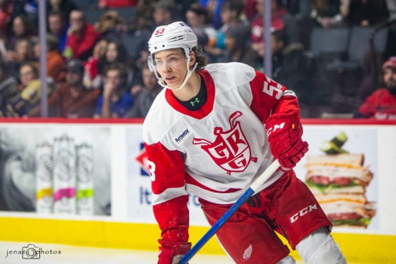 Detroit Red Wings prospect Moritz Seider.